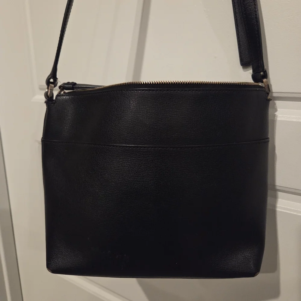 KATE SPADE WOMEN'S BLACK MONICA PEBBLED LEATHER CROSSBODY PURSE